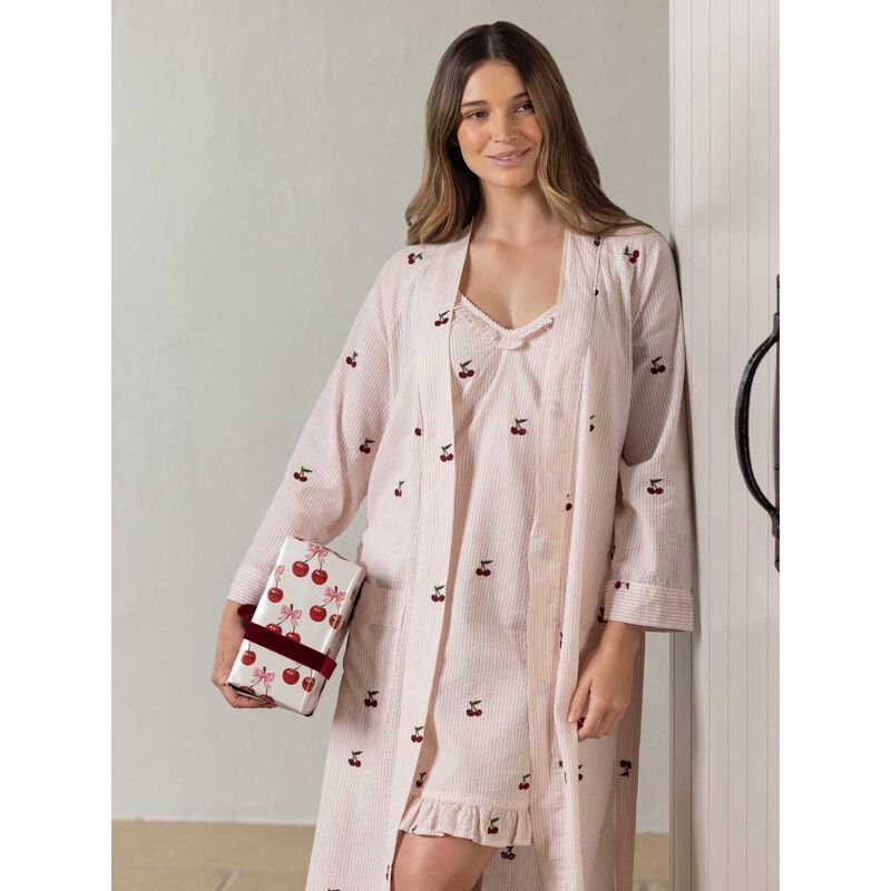 Wallace Cotton Rosa Robe image number 3